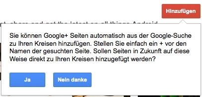 Google+ Direct Connect