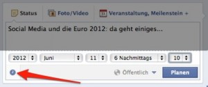 Zurück in die Zukunft: Facebook Posts planen