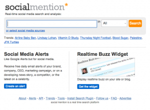 Socialmention - Suchmaschine mit Realtime Monitoring
