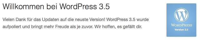 WordPress Version 3.5 wurde veröffentlicht