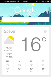 Google Now unter iOS