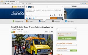 HootSuite überarbeitet Hootlet für Chrome