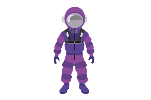 Astronaut-lila