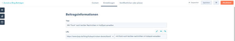 Blog Editor HubSpot