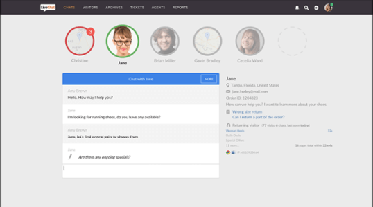 LiveChat Anwendung