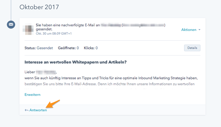 E-Mail Antwort