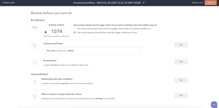 Liste GoToWebinar Teilnehmer HubSpot