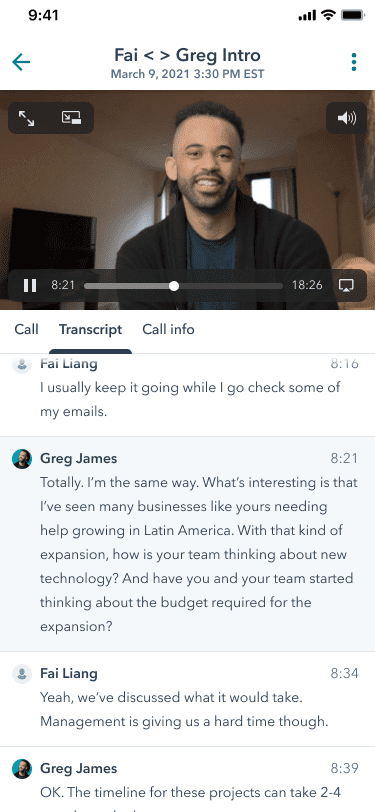 Anruf-Wiederholung HubSpot 