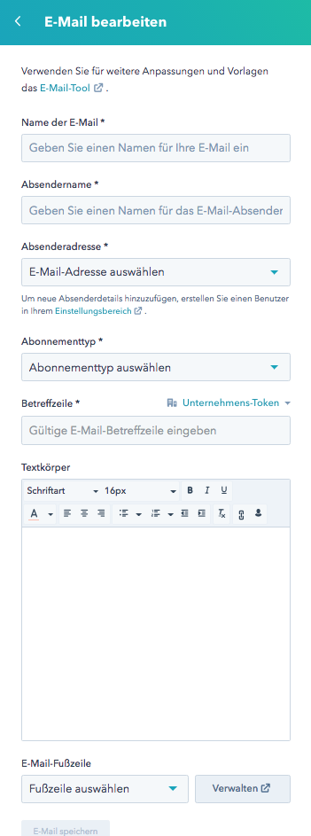 Klartext E-Mail bearbeiten