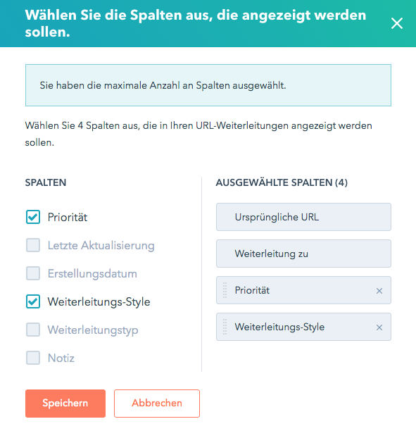 Spalten anpassen