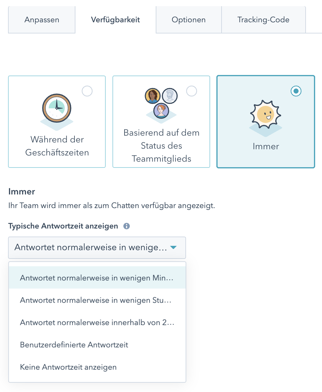 Verfügbarkeit auf immer
