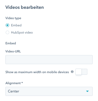Video in Email einfügen HubSpot