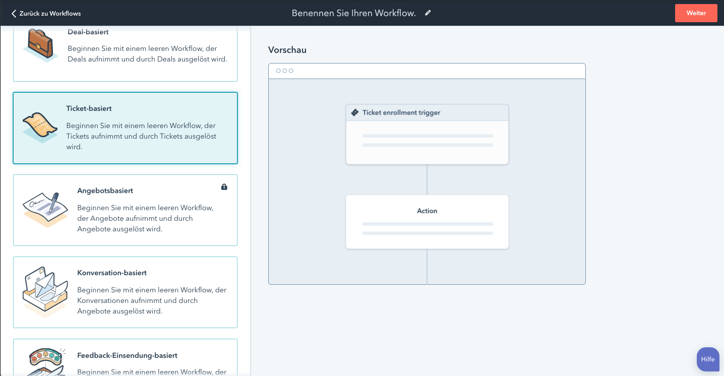 Workflow Vorlagen