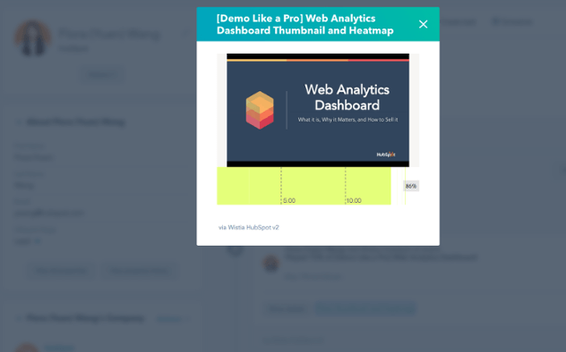 Wistia Video und Heatmap