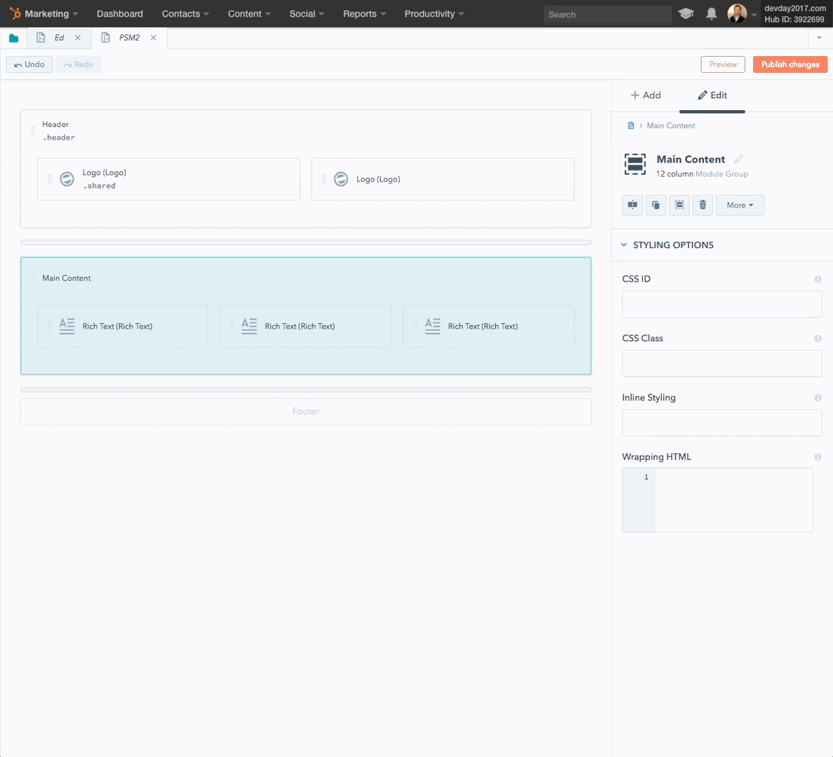Design Manager – Layout-Editor