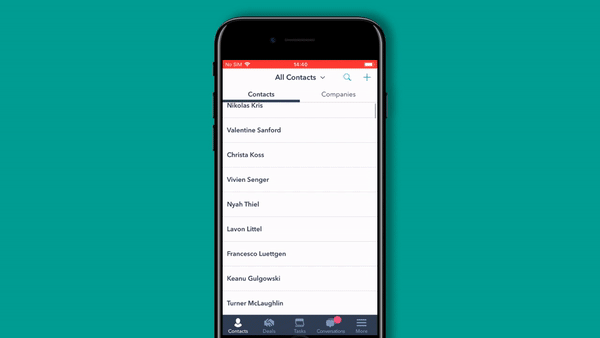 HubSpot mobile App