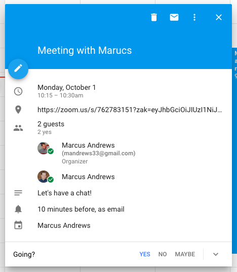 Meeting planen