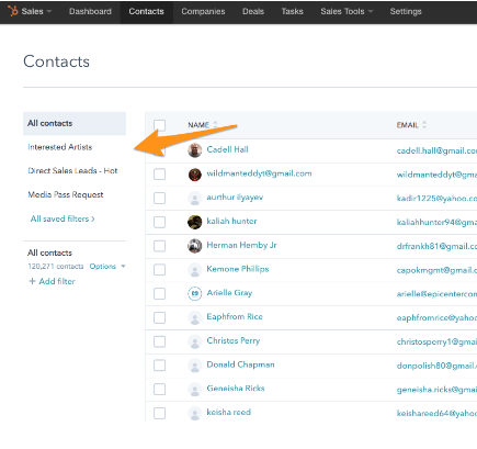 HubSpot Update Filtermöglichkeit CRM und HubSpot Marketing Favoriten speichern