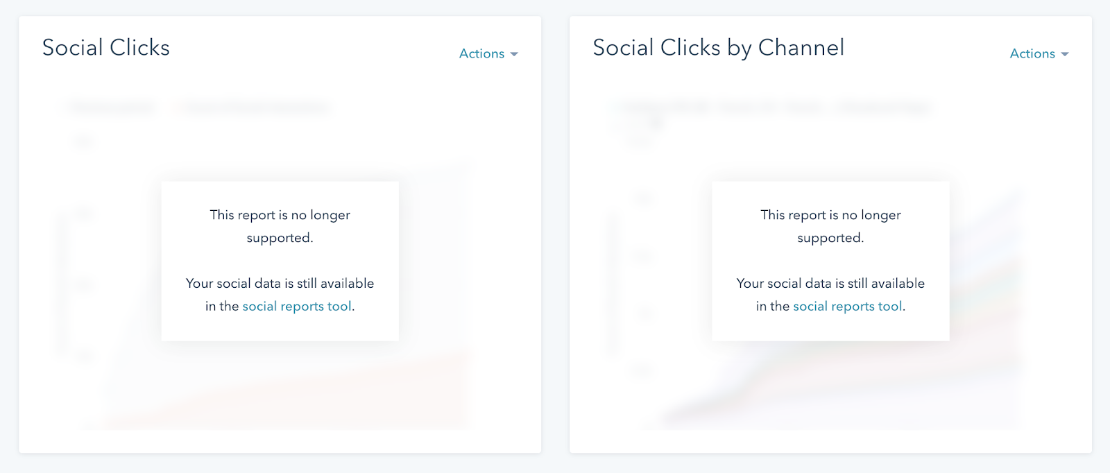 Social Clicks und Social Clicks by Channel