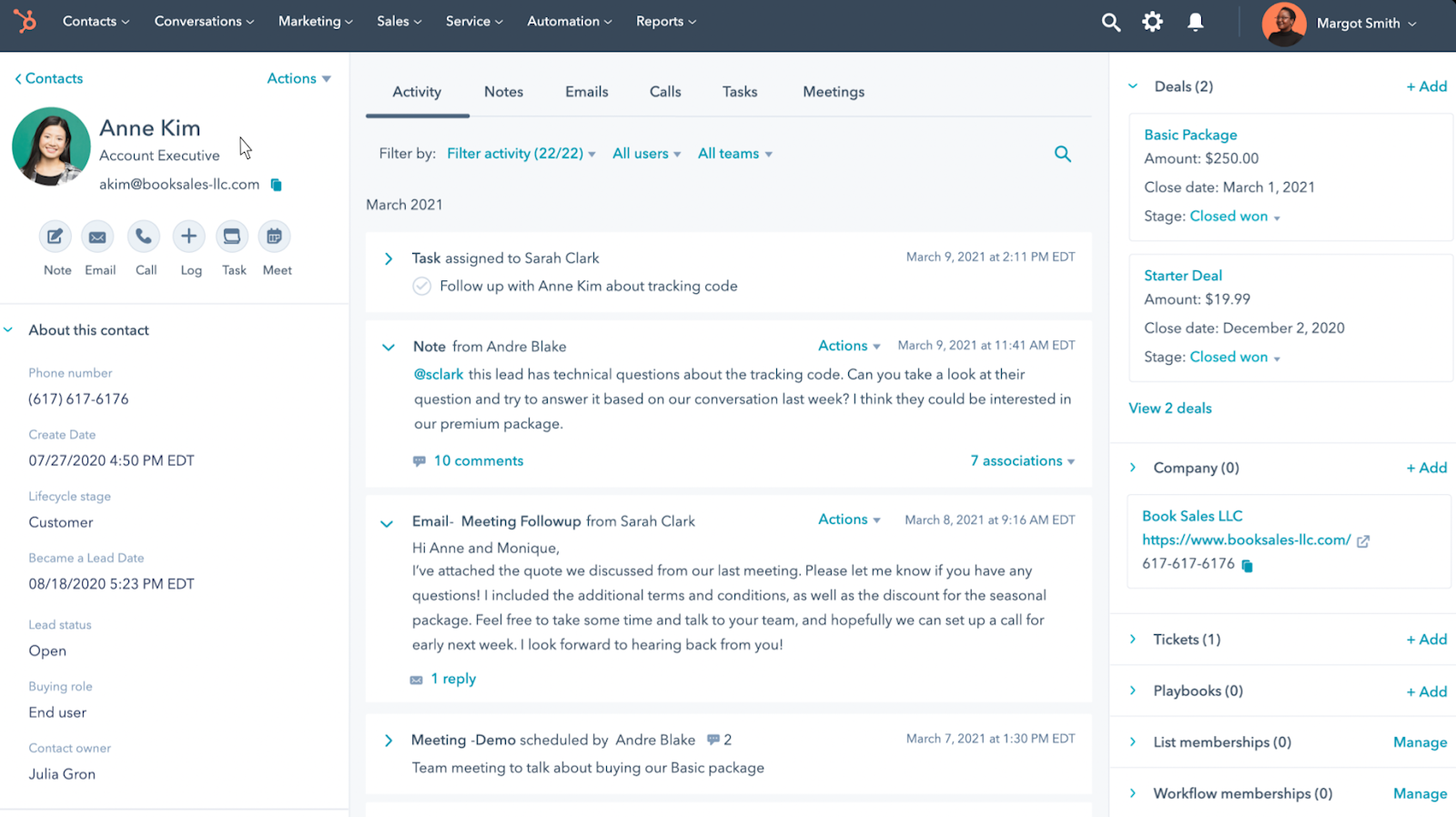 streamlined CRM HubSpot