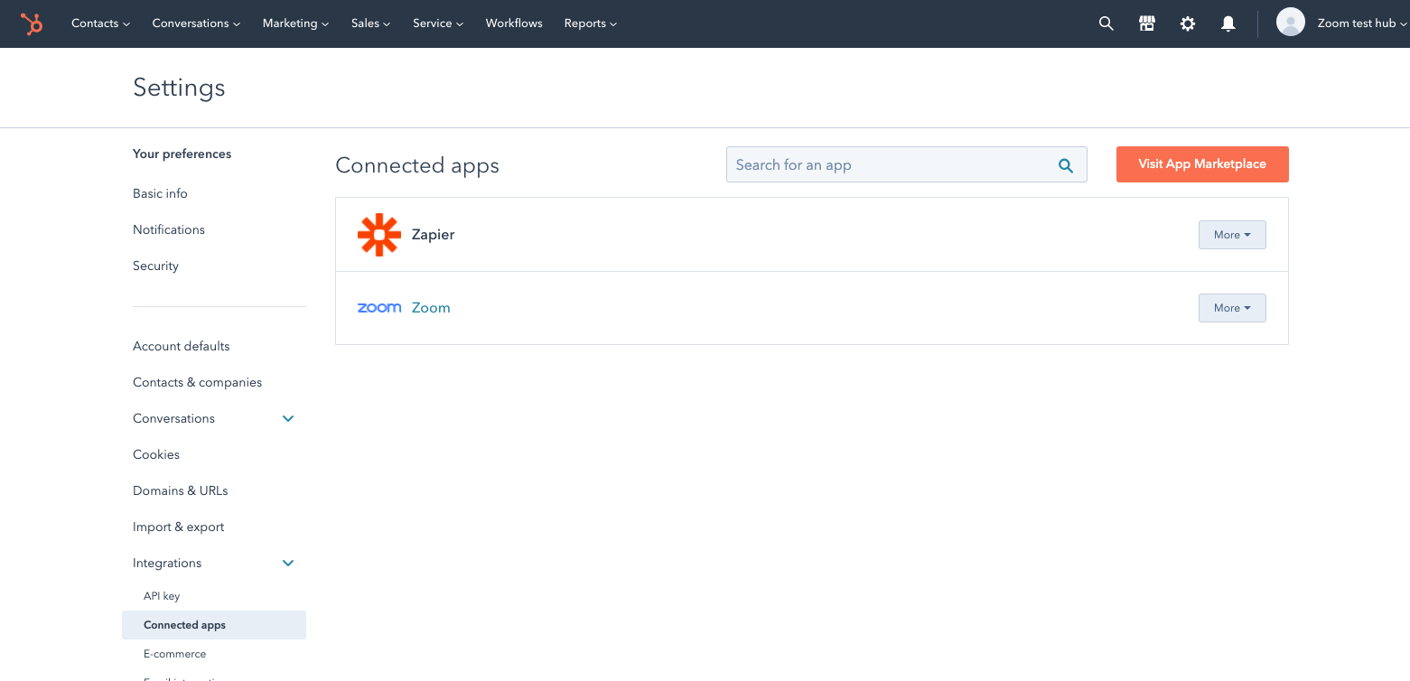 HubSpot Zoom synchronisieren 2