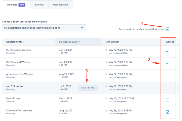 HubSpot Zoom synchronisieren 1