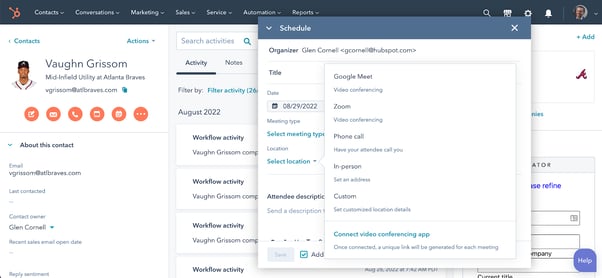 Hubspot Update (Meetings)- Neues Feld bei der Terminplanung im CRM_1
