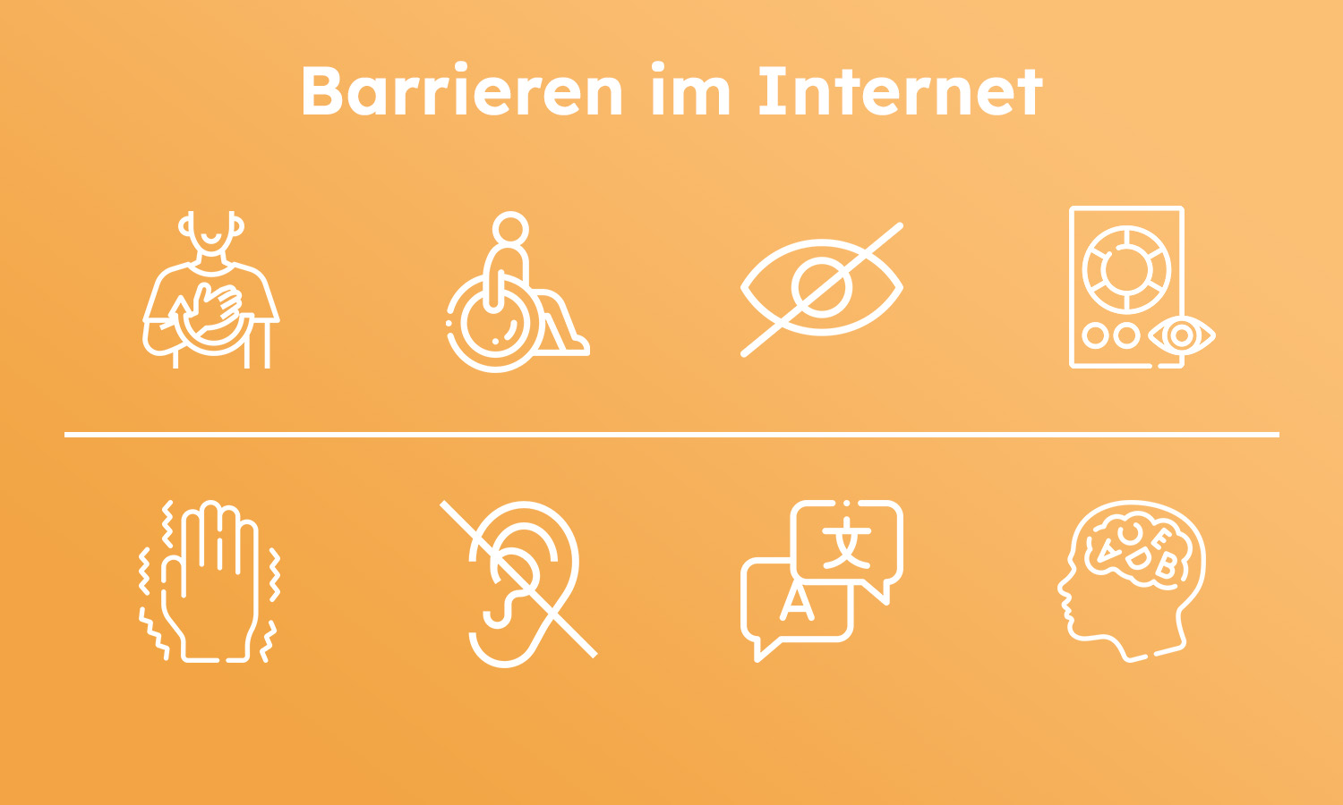 Website erstellen: 7 Regeln, die beim UI Design wichtig sind_barrierefreiheit_lup_orange