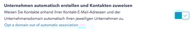 Unternehmen automatisch erstellen