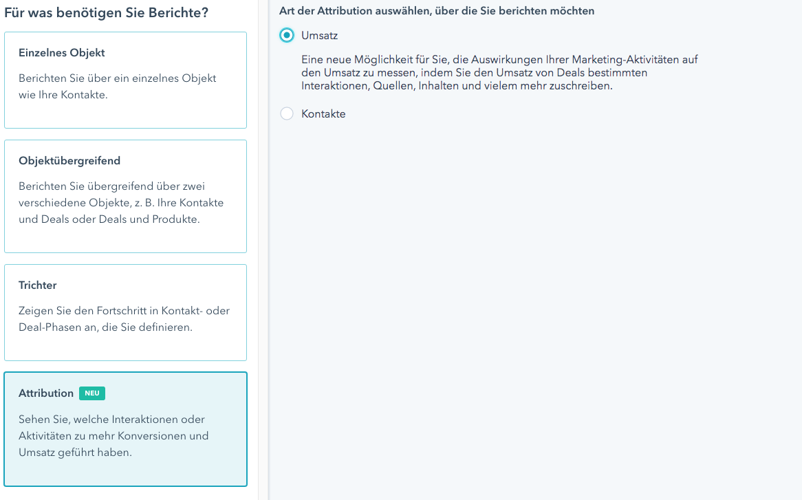 HubSpot Attribution Report