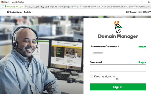 Verwalten Sie Ihr Domains mit GoDaddy Connect und HubSpot