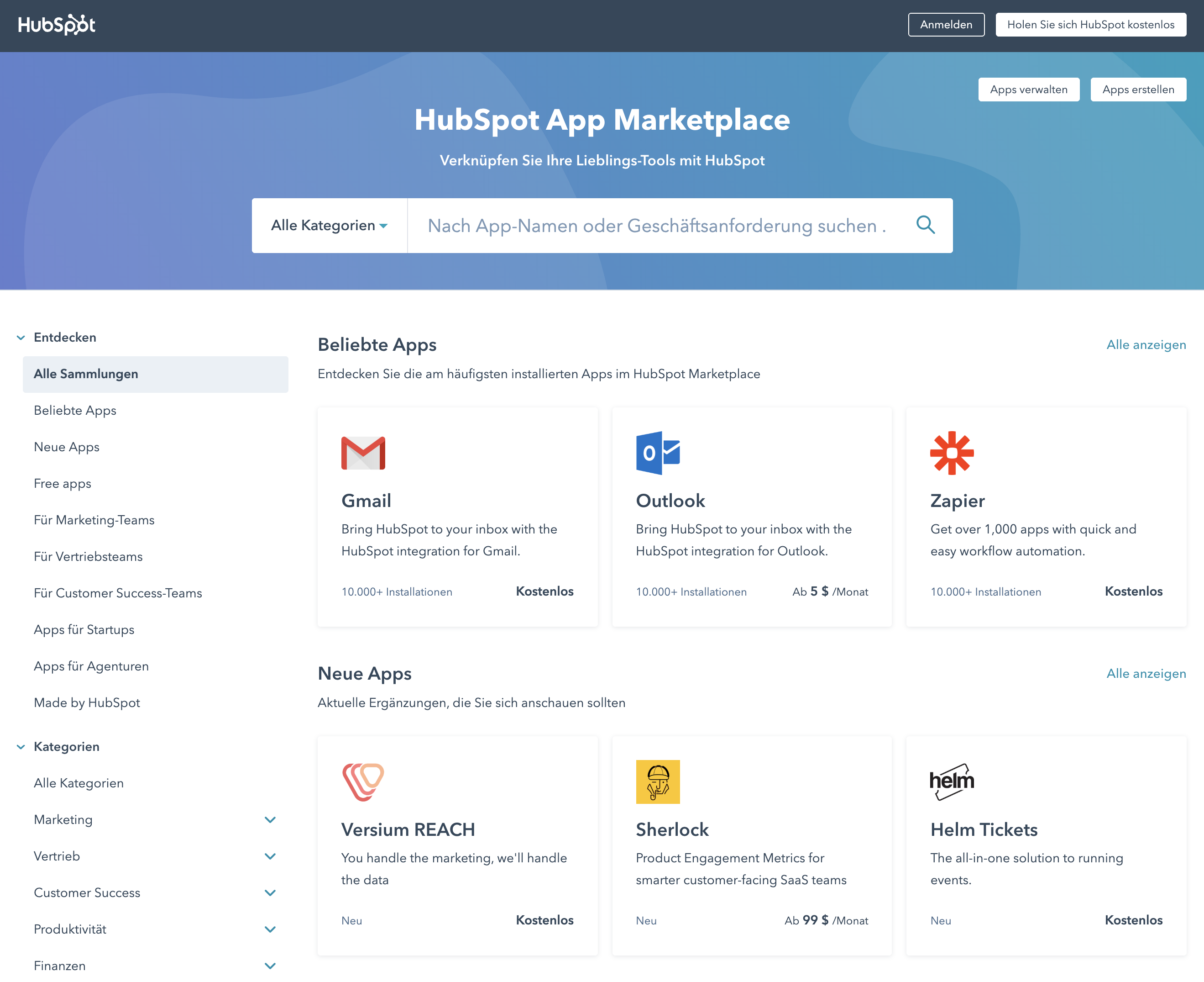 Inbound 2019 Update: Neuer HubSpot App Marketplace