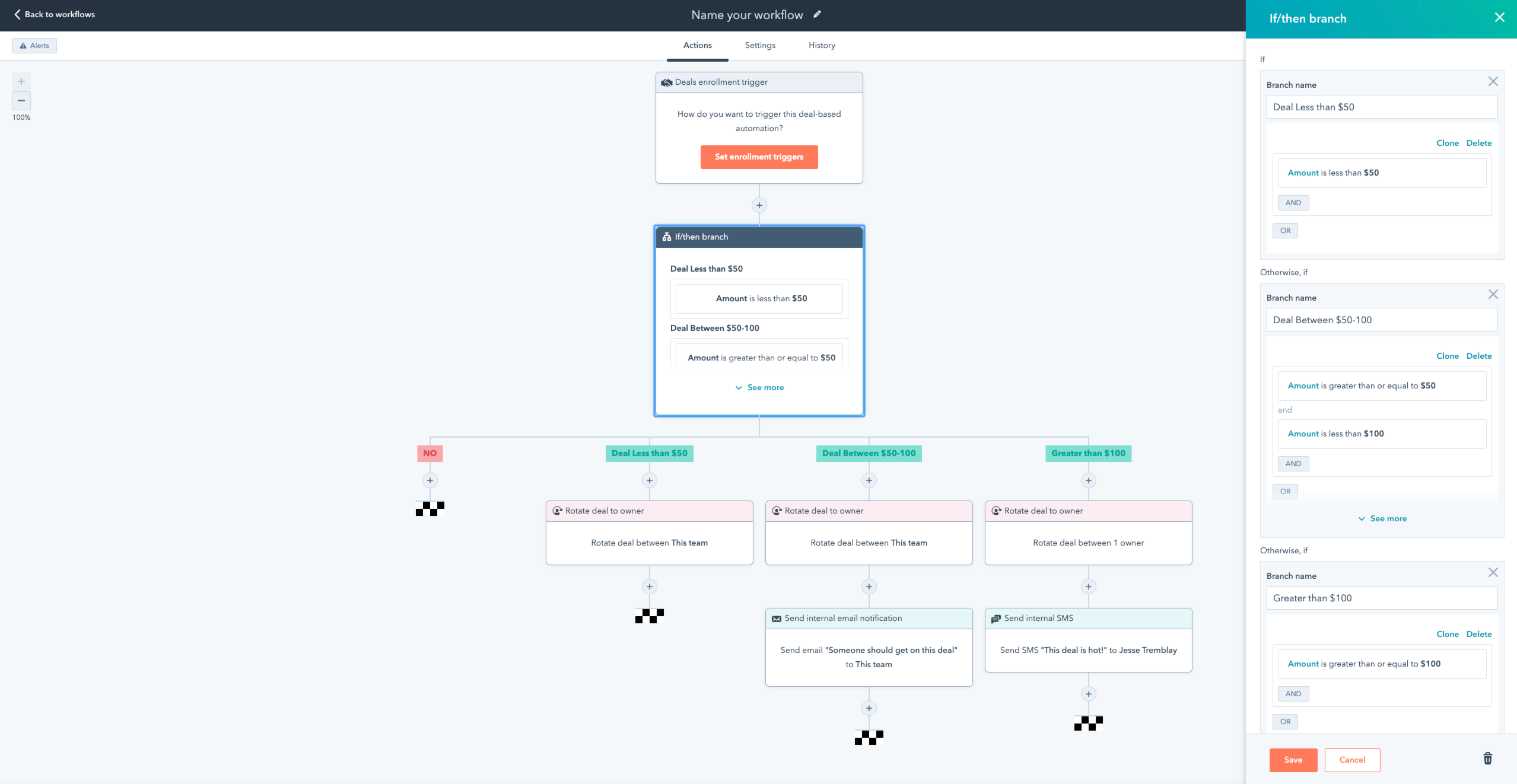 Vereinfachen Sie Ihre Workflows durch Bündelung Ihrer Wenn/dann-Pfade